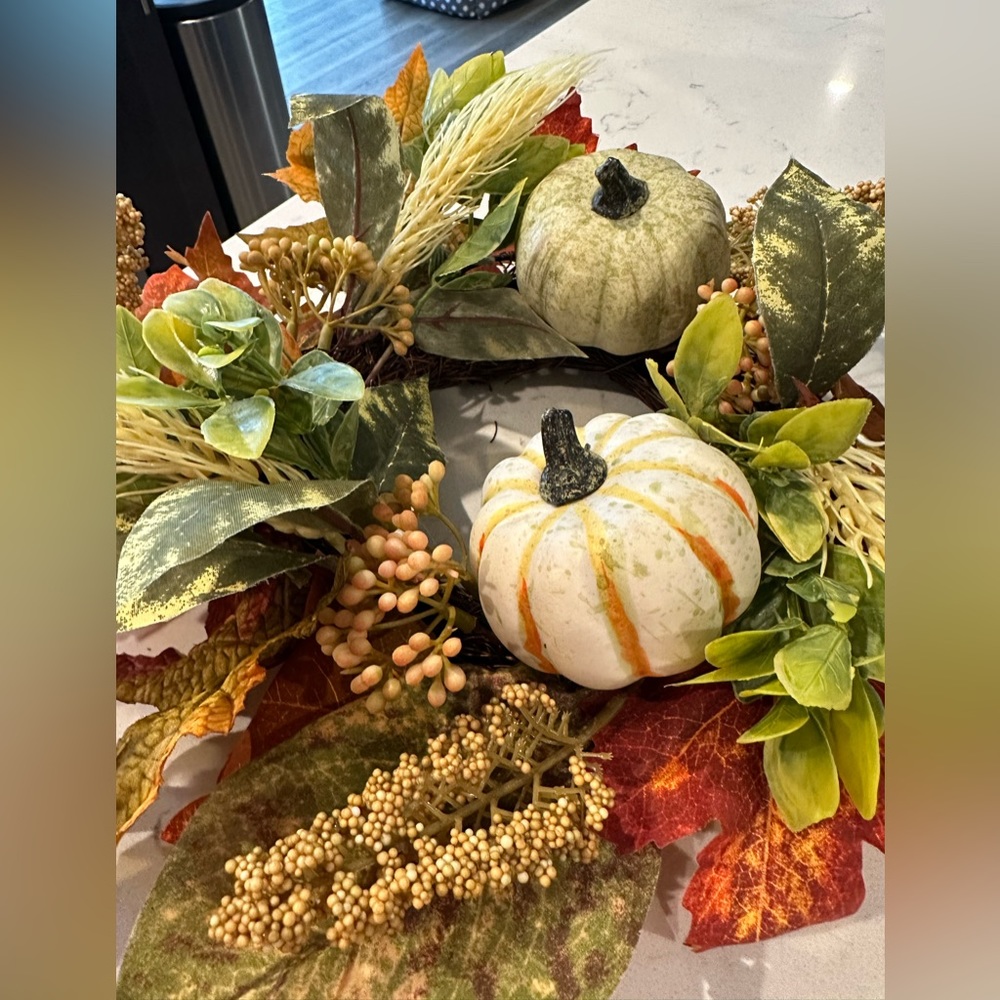 Bath and body works fall pumpkin three wick candle holder - Picture 3 of 4